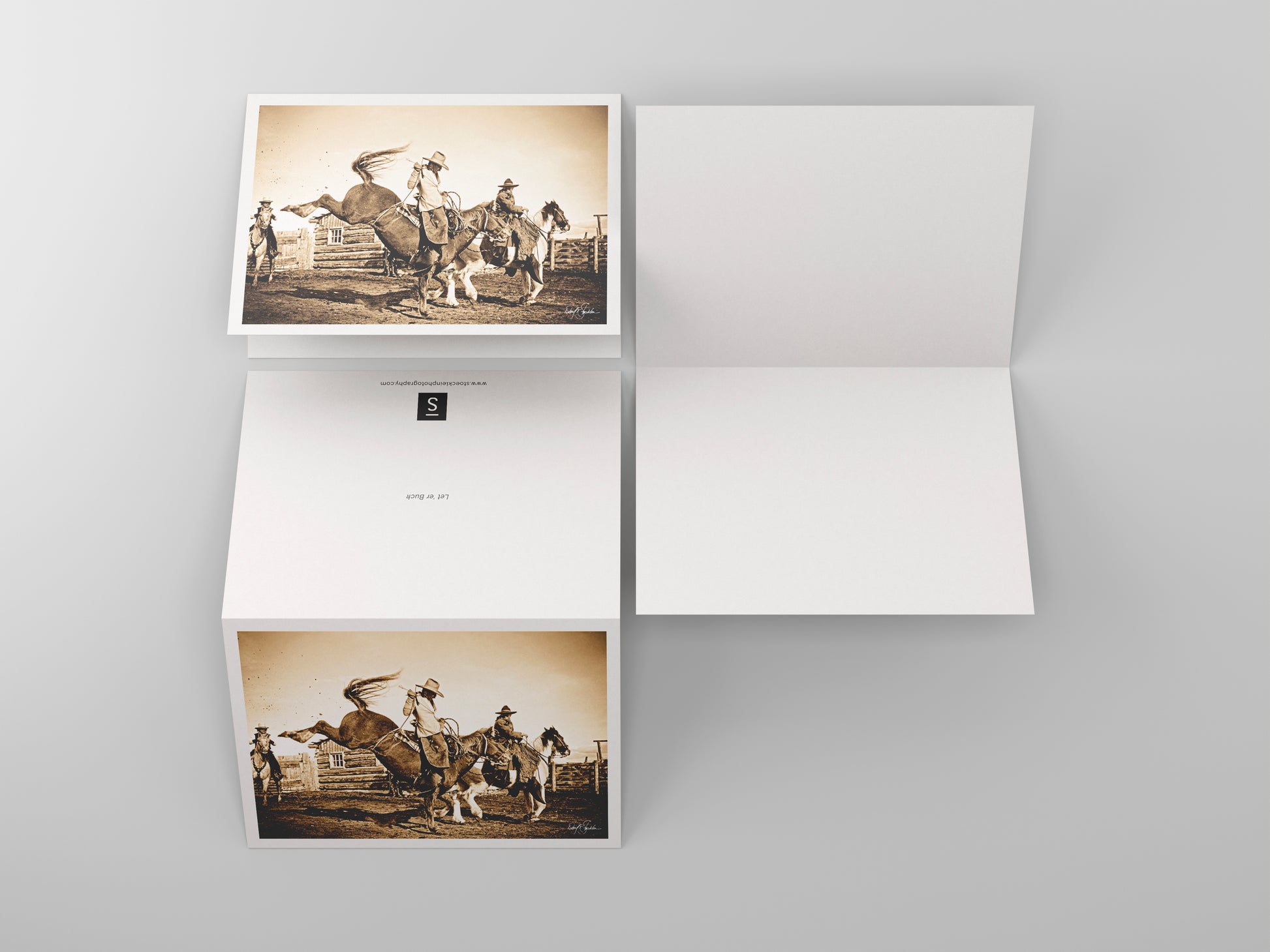 Western-themed note cards featuring the western fine art photography of David Stoecklein.