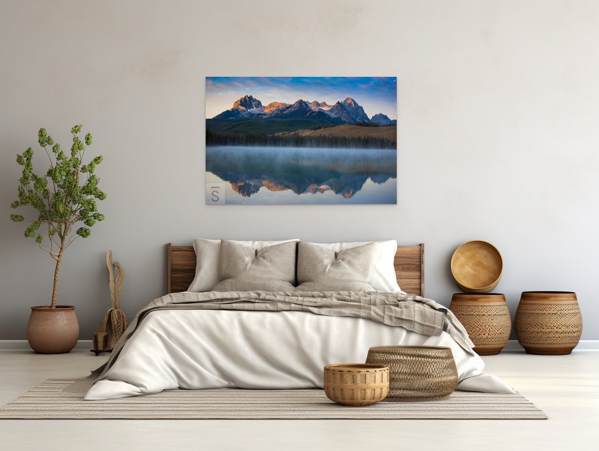 Little Redfish Lake Fine art photography by David Stoecklein. Featuring the Sawtooth Mountains in Stanley, Idaho.