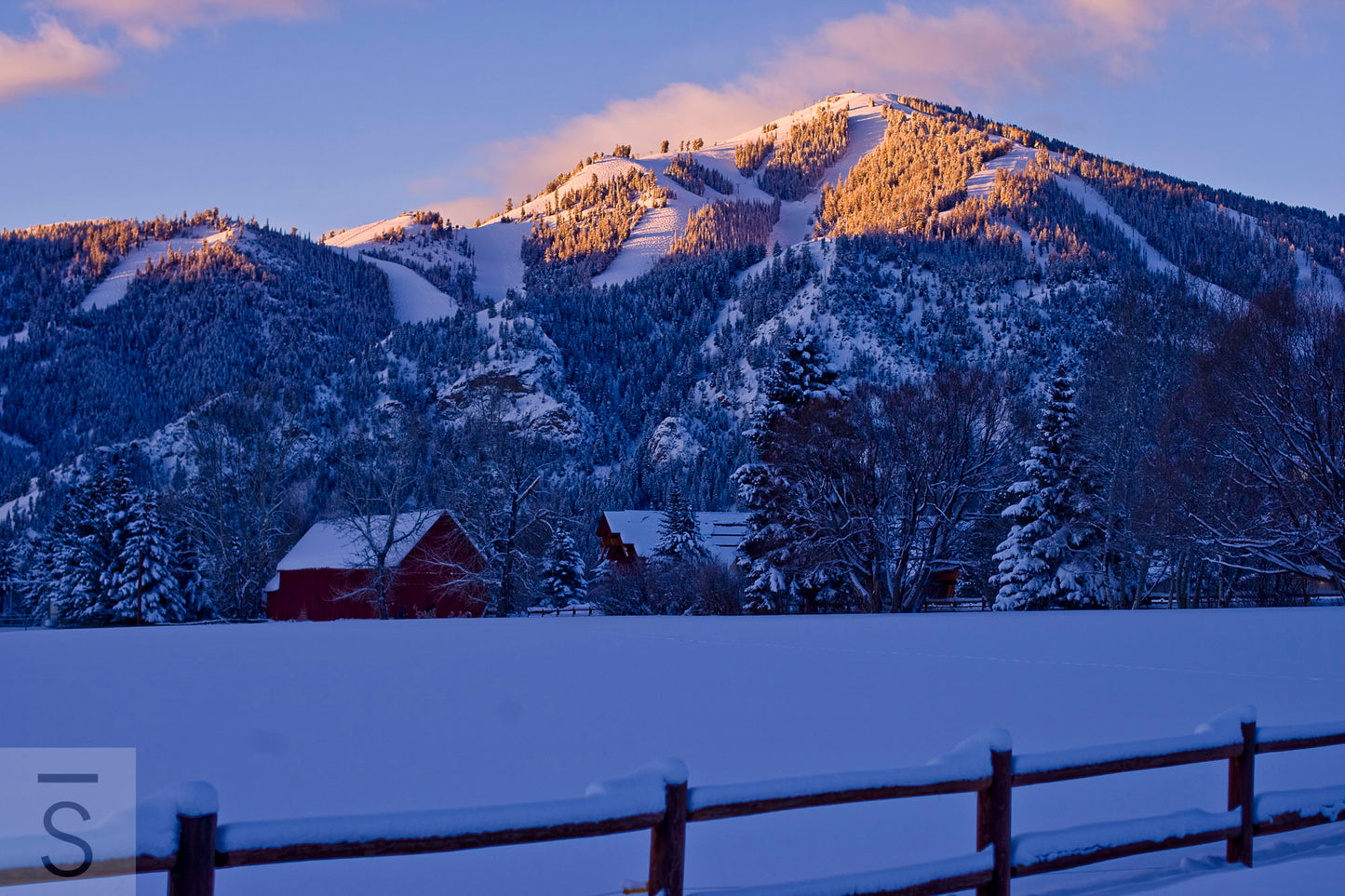 Alpen Glow over Sun Valley - Western Fine Art Photography